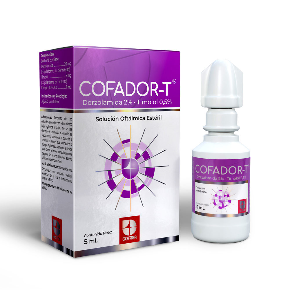COFADOR-T DORZOLAMIDA TIMOLOL 2-0.5% SOL OFT 5ML